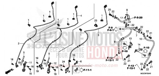 FRONT BRAKE HOSE CB1100CAJ de 2018